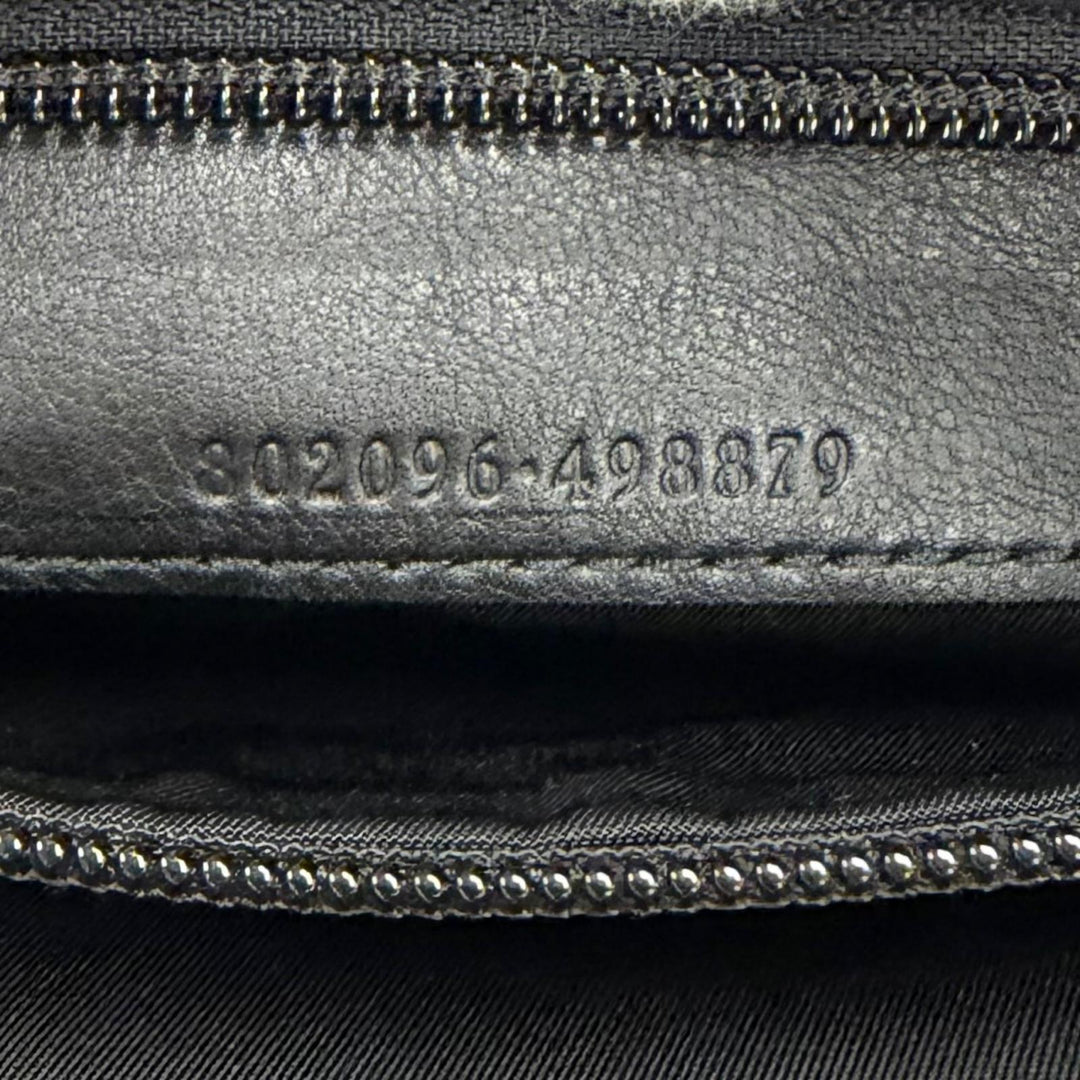 Very Good GUCCI Sling bag Embossed Logo Shoulder Bag black Nylon mens 802096