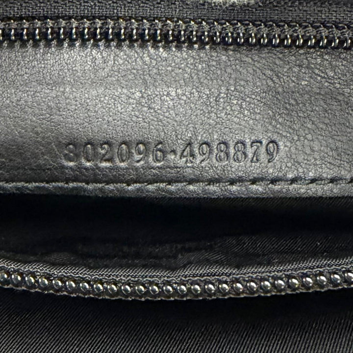 Very Good GUCCI Sling bag Embossed Logo Shoulder Bag black Nylon mens 802096