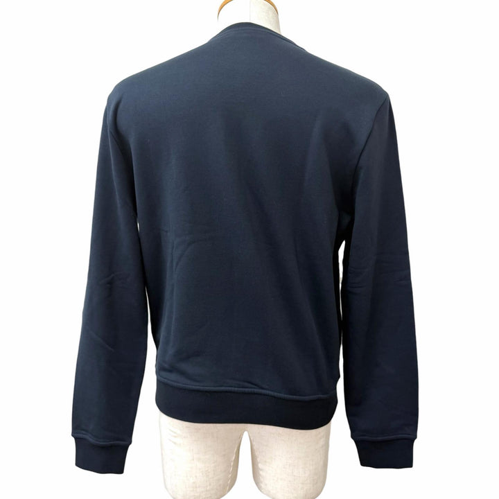 Pristine HERMES sweat Clou de Selle patch Dark navy cotton mens S H567775H