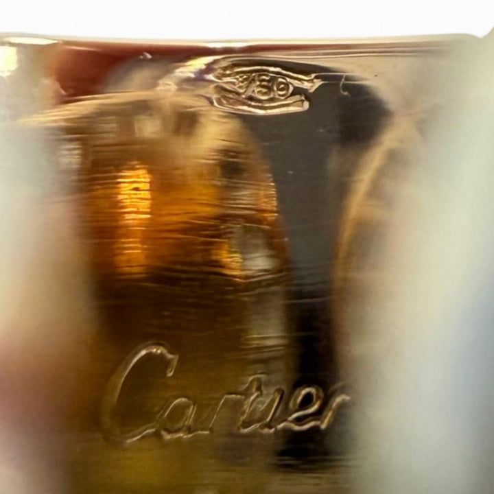Excellent Cartier Ring ring 2C Double C Large LM Three Color 750(YG PG WG) 54