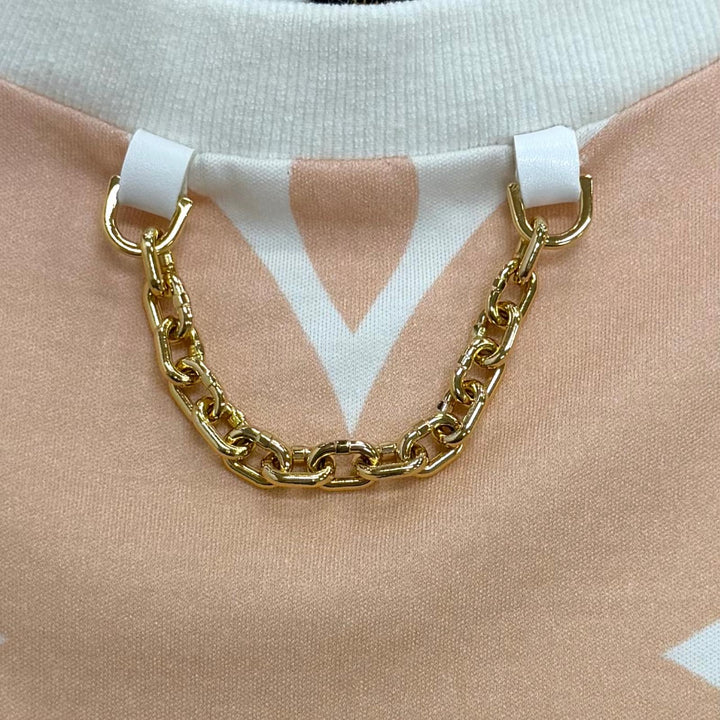 Excellent LOUIS VUITTON Short sleeve T-shirt Sunrise Monogram LV Logo cotton XL