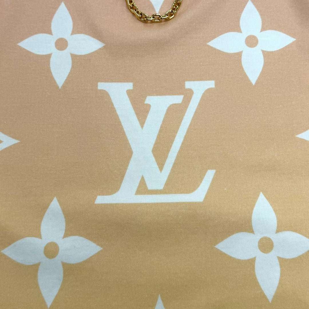 Excellent LOUIS VUITTON Short sleeve T-shirt Sunrise Monogram LV Logo cotton XL