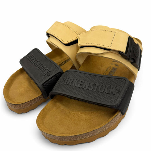 Pristine BIRKENSTOCK RickOwens Sandals Rotterdam beige leather mens 27