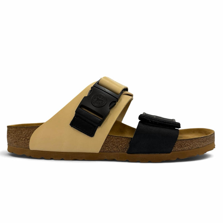 Pristine BIRKENSTOCK RickOwens Sandals Rotterdam beige leather mens 27