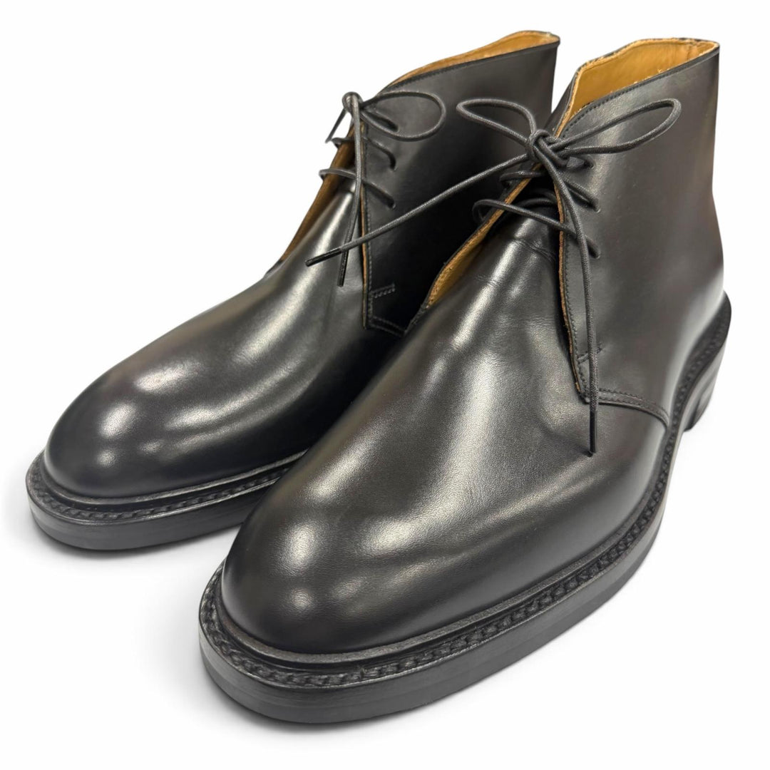Pristine CROCKETT&JONES boots CHEPSTOW Plain toe chukka boots leather 6.5