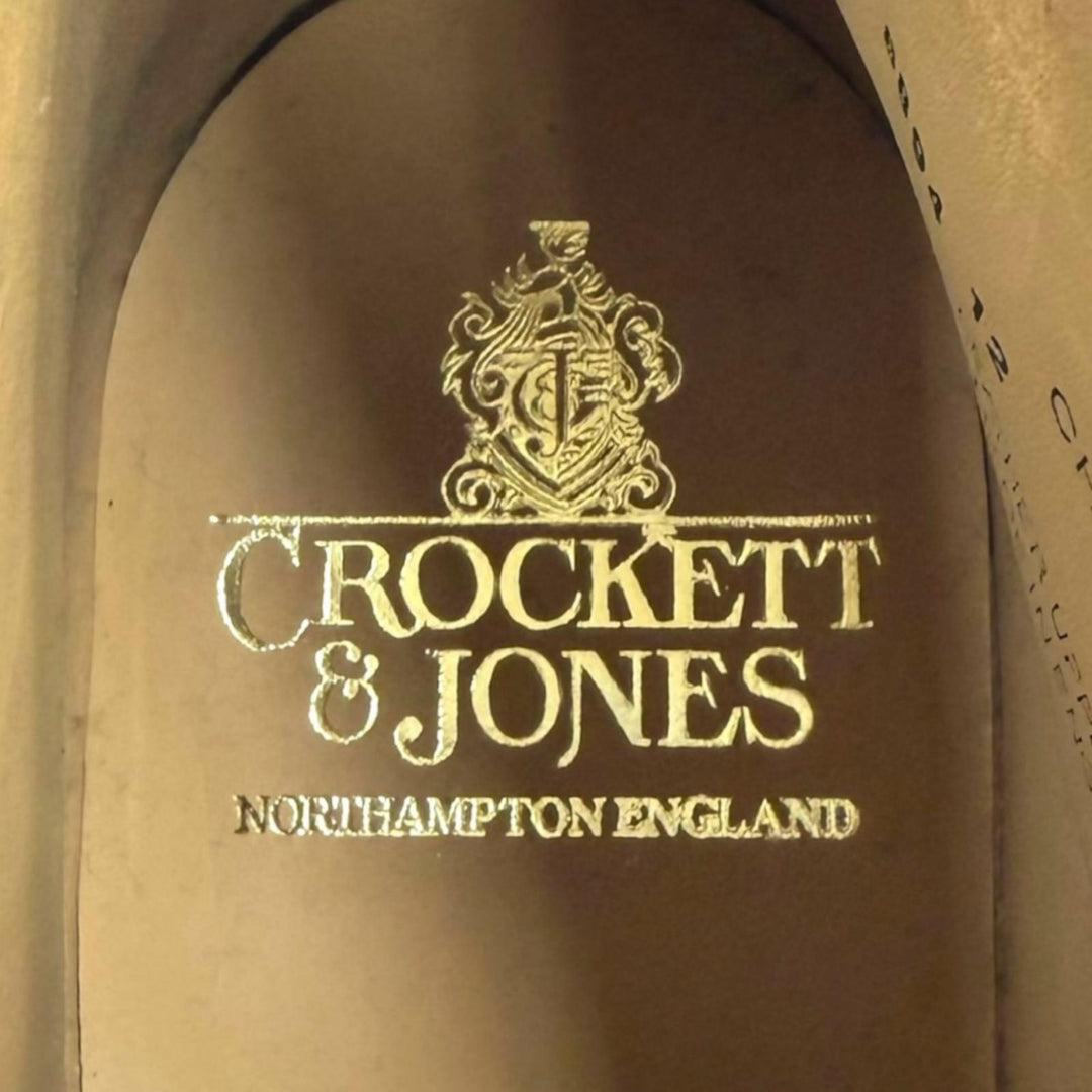 Pristine CROCKETT&JONES boots CHEPSTOW Plain toe chukka boots leather 6.5