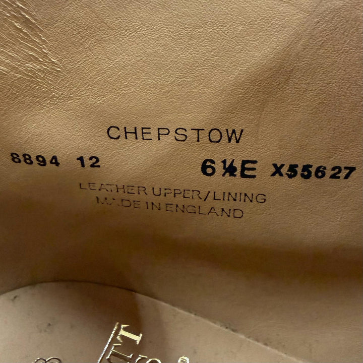 Pristine CROCKETT&JONES boots CHEPSTOW Plain toe chukka boots leather 6.5