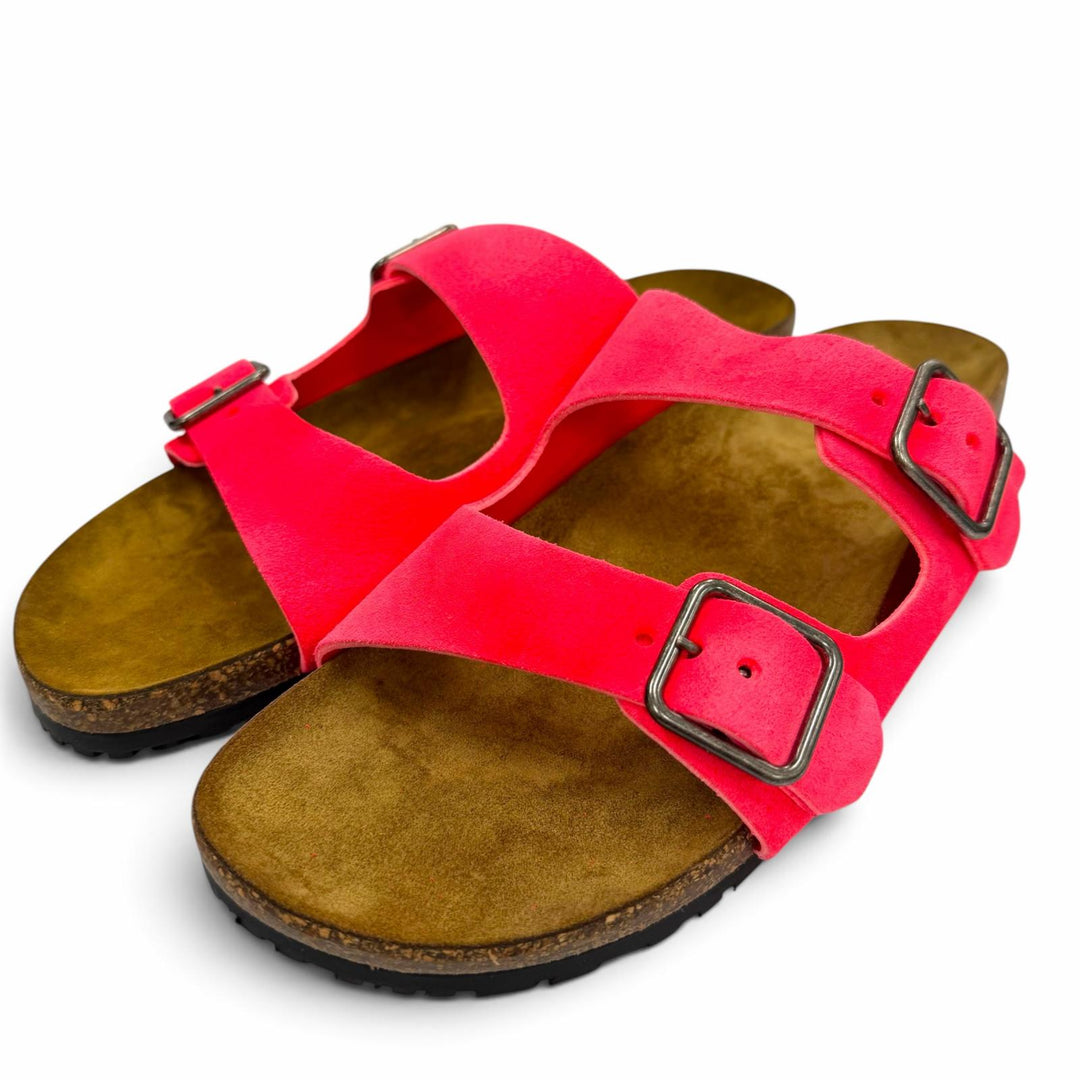 Excellent SAINT LAURENT PARIS Sandals strap pink Suede leather mens 42 732733