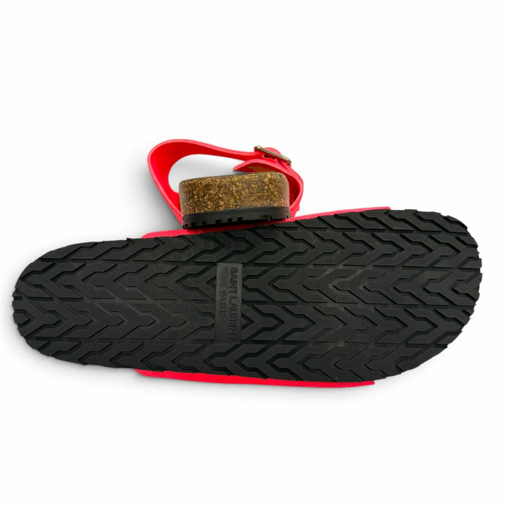 Excellent SAINT LAURENT PARIS Sandals strap pink Suede leather mens 42 732733
