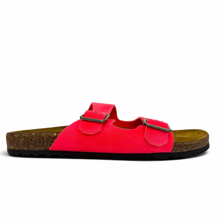 Excellent SAINT LAURENT PARIS Sandals strap pink Suede leather mens 42 732733