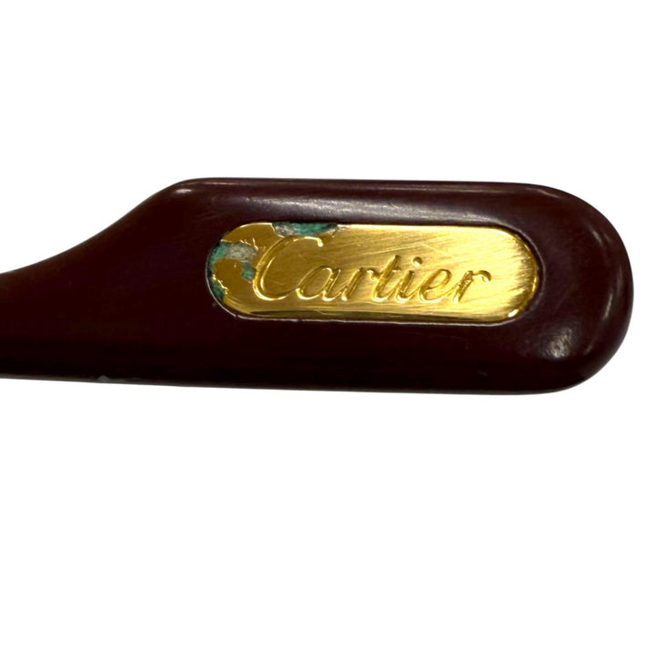 Very Good Cartier Glasses Trinity With Metal logo gold mens
