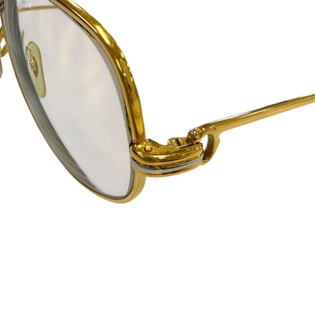 Very Good Cartier Glasses Trinity With Metal logo gold mens