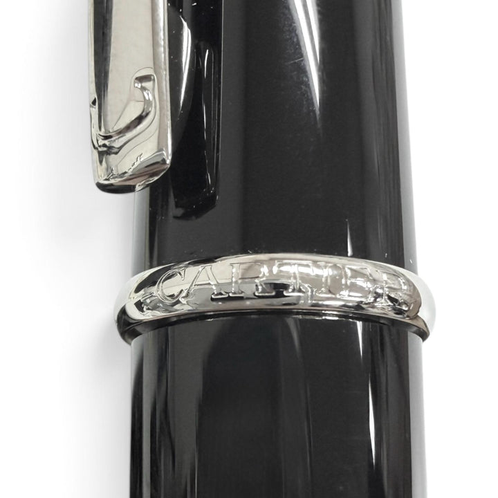 Pristine Cartier Ballpoint pen Diaboro de Cartier black Blue Gemstone