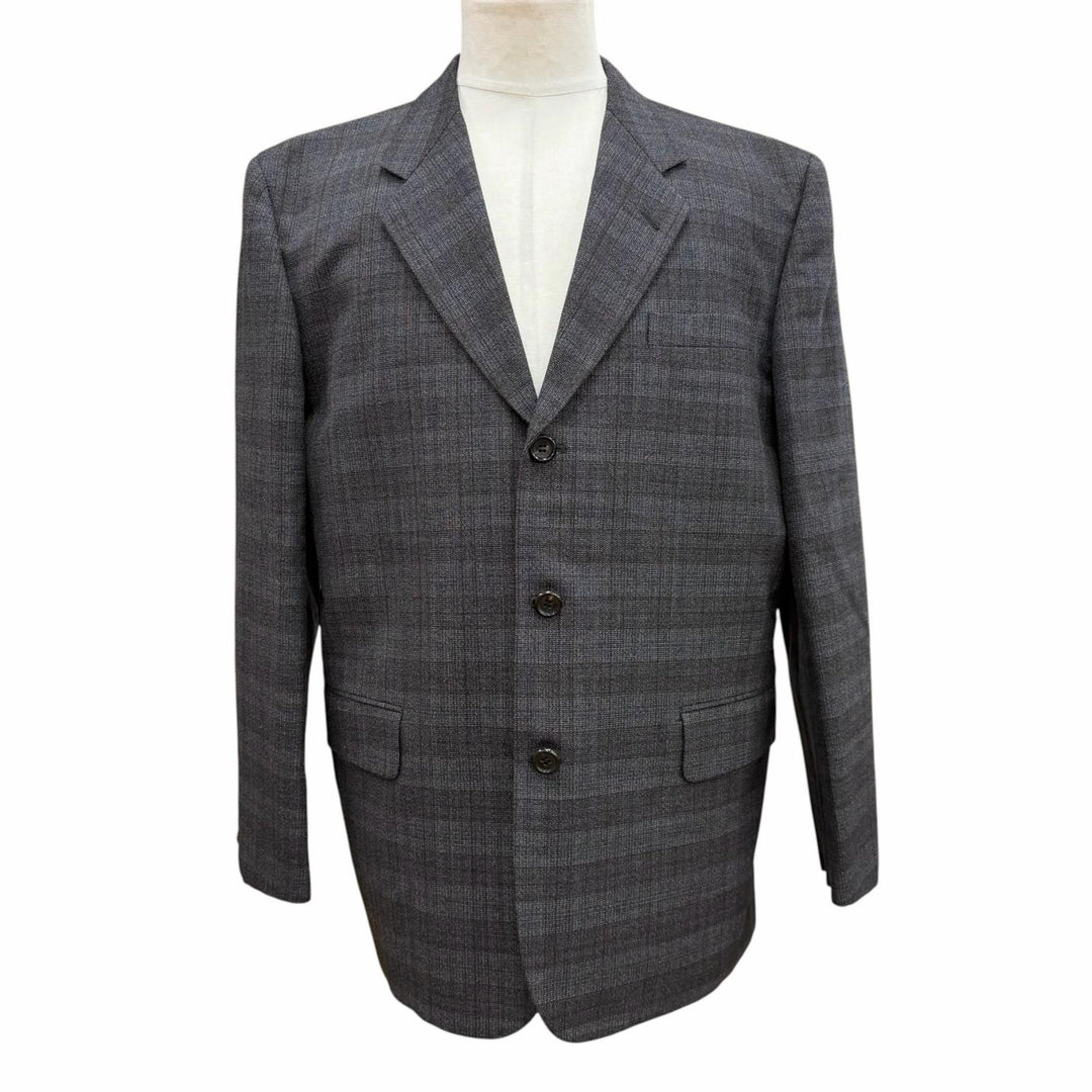 Excellent COMME des GARCONS HOMME two-piece set Check Pattern Suit M AD1999