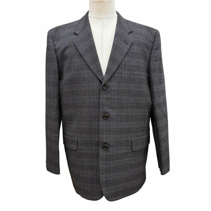 Excellent COMME des GARCONS HOMME two-piece set Check Pattern Suit M AD1999