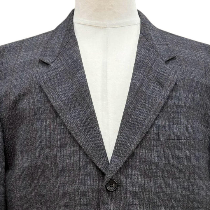 Excellent COMME des GARCONS HOMME two-piece set Check Pattern Suit M AD1999