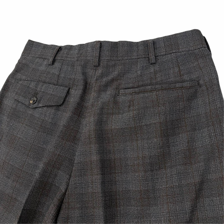 Excellent COMME des GARCONS HOMME two-piece set Check Pattern Suit M AD1999