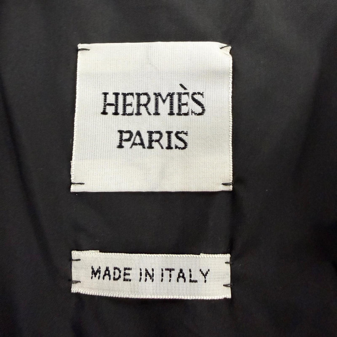Discounted Pristine HERMES coat 2-Way Quilted Poncho Jacket black Women 36 H6E0172DM