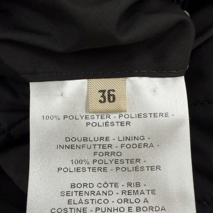 Discounted Pristine HERMES coat 2-Way Quilted Poncho Jacket black Women 36 H6E0172DM