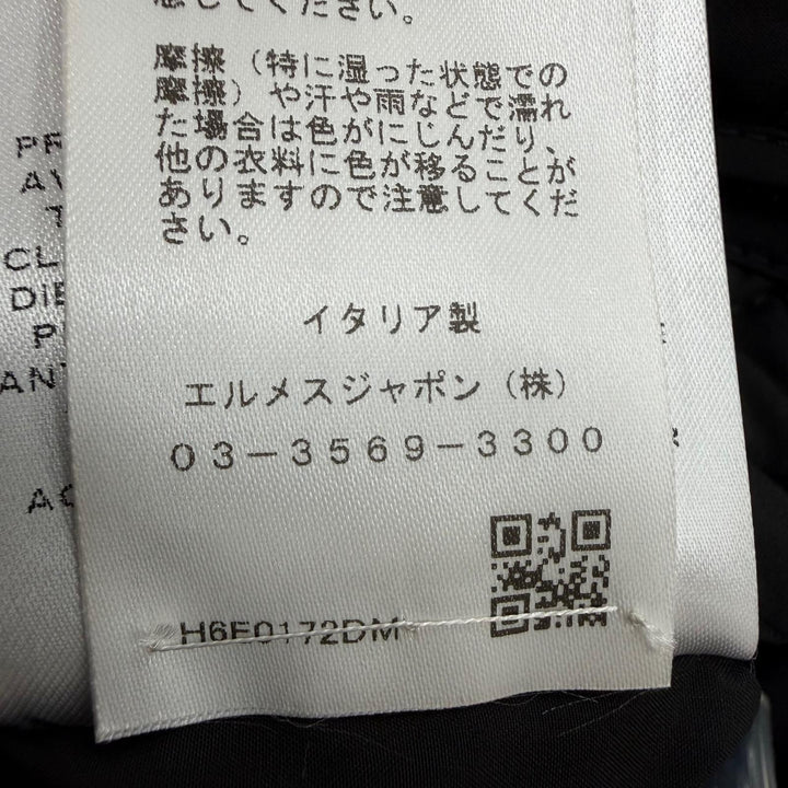 Discounted Pristine HERMES coat 2-Way Quilted Poncho Jacket black Women 36 H6E0172DM