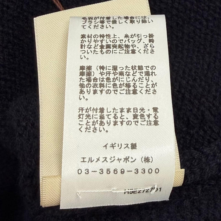 Pristine HERMES cardigan Navy cashmere Women 36 5E2727D1