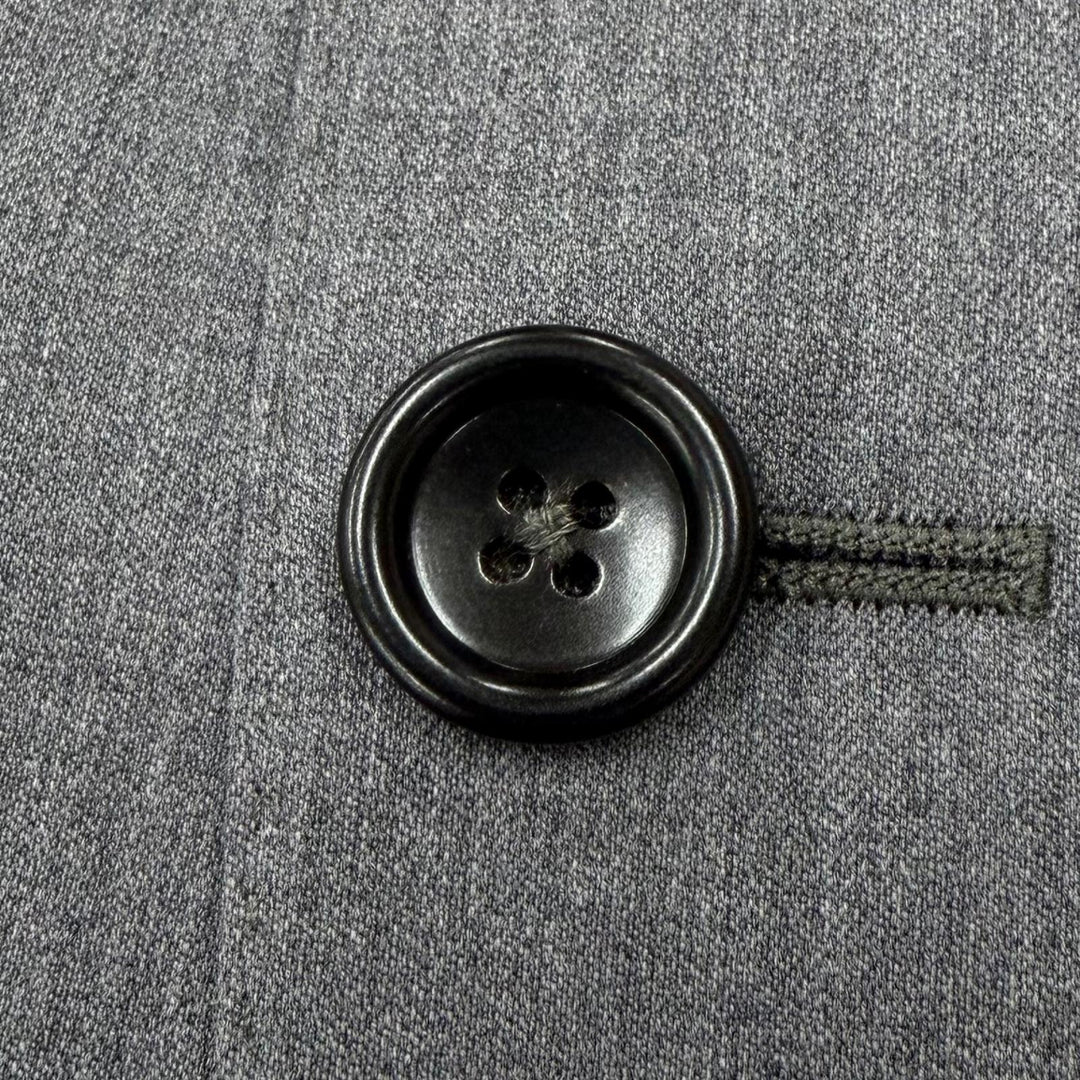 Excellent GUCCI two-piece set Logo button single-breasted suit gray wool 252024