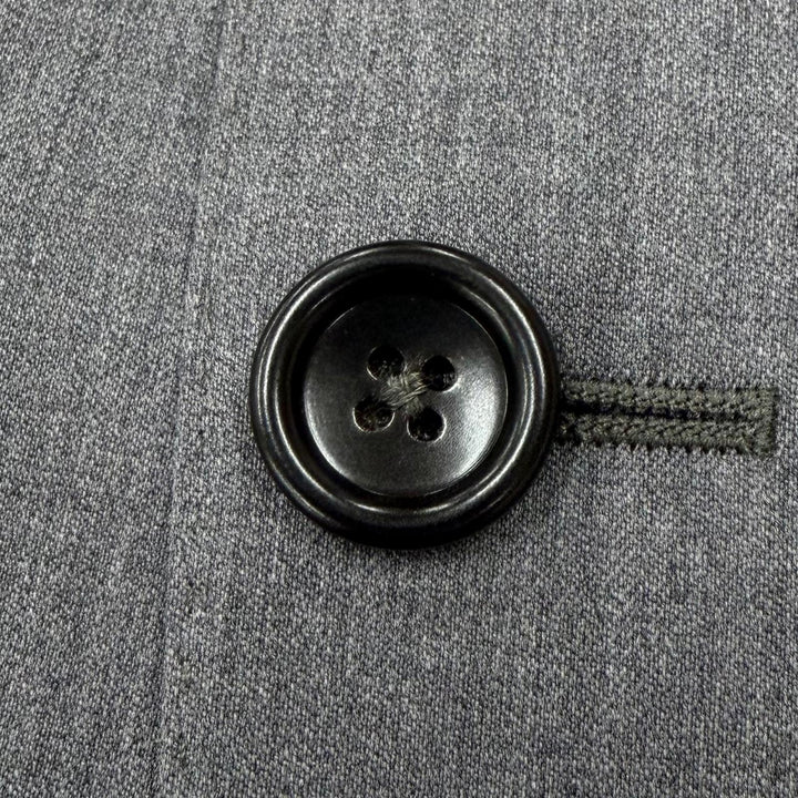 Excellent GUCCI two-piece set Logo button single-breasted suit gray wool 252024