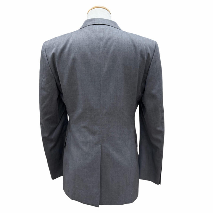 Excellent GUCCI two-piece set Logo button single-breasted suit gray wool 252024