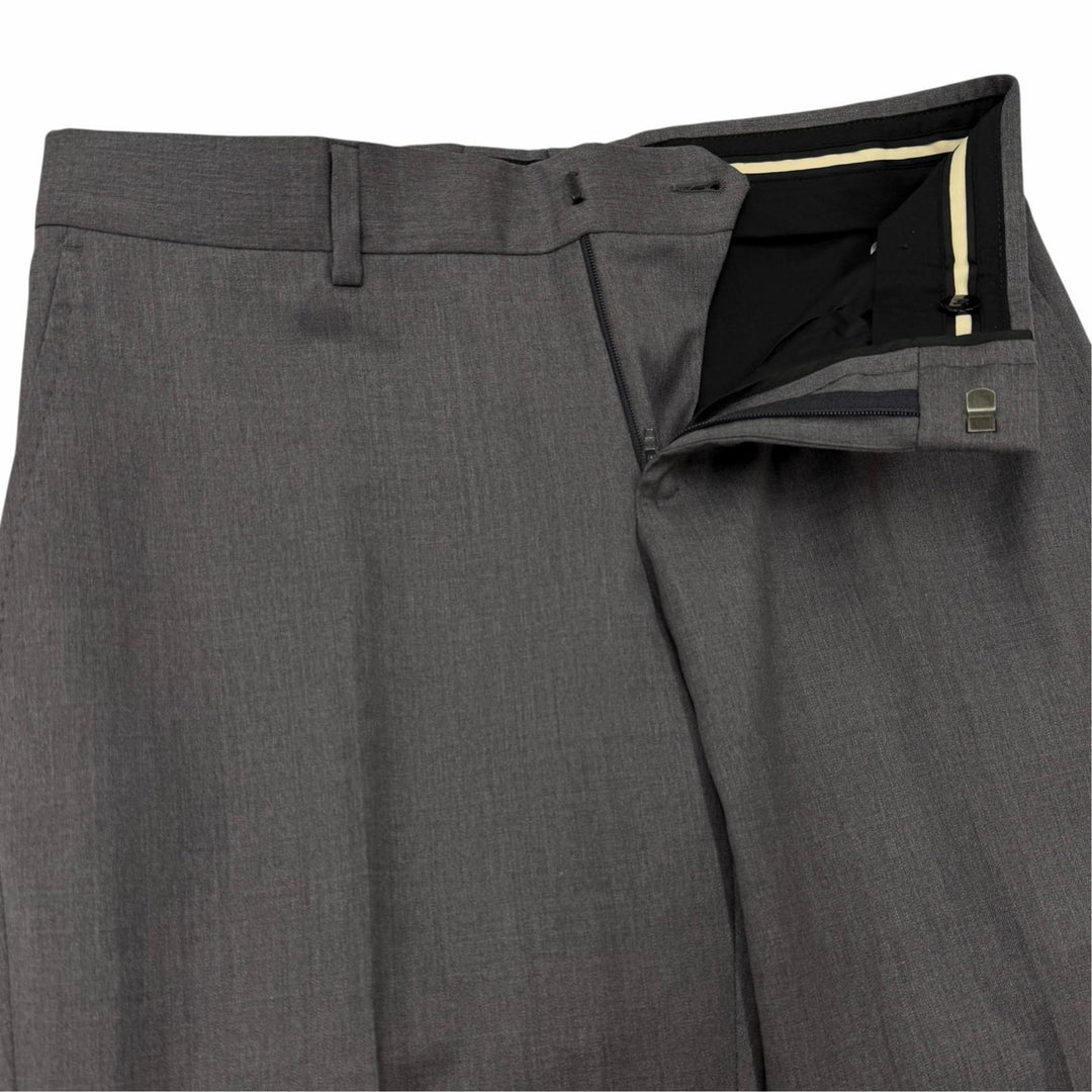 Excellent GUCCI two-piece set Logo button single-breasted suit gray wool 252024