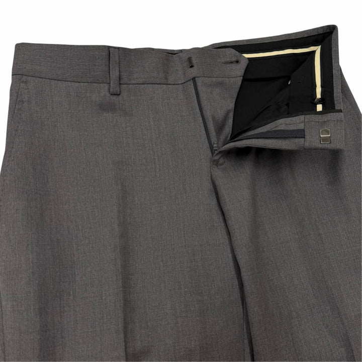 Excellent GUCCI two-piece set Logo button single-breasted suit gray wool 252024