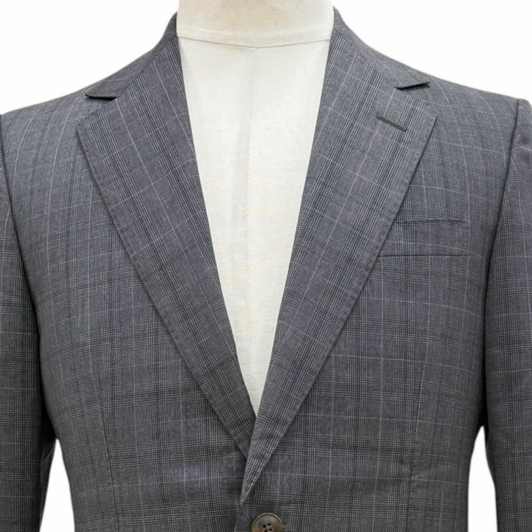 Excellent GUCCI two-piece set gray wool mens 44 429341