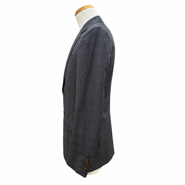 Excellent GUCCI two-piece set gray wool mens 44 429341