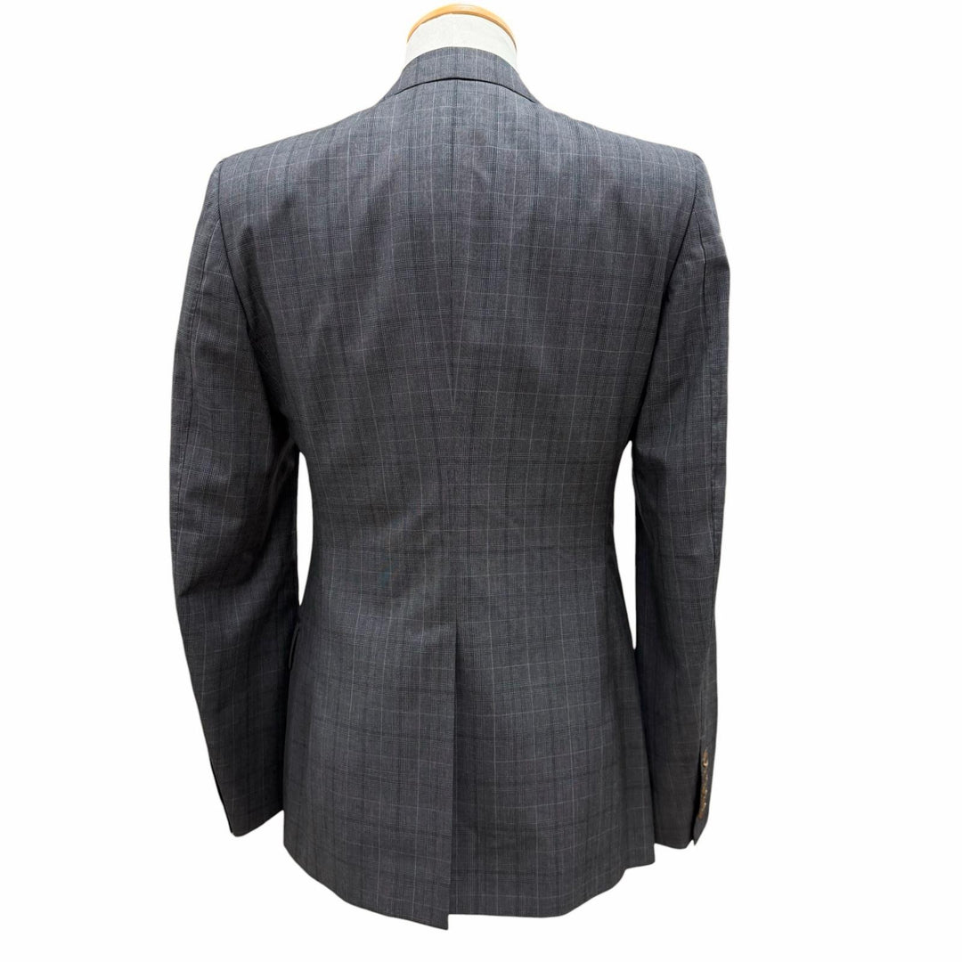 Excellent GUCCI two-piece set gray wool mens 44 429341
