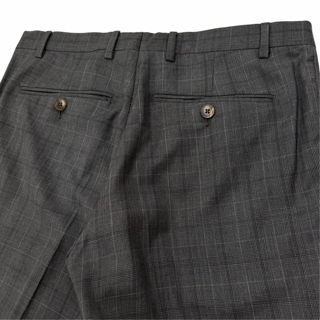 Excellent GUCCI two-piece set gray wool mens 44 429341
