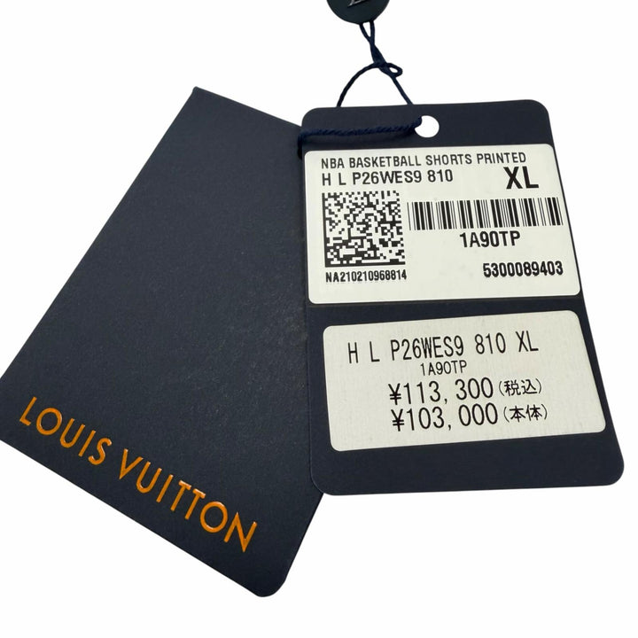 Pristine LOUIS VUITTON NBA Shorts Capsule Collection Drop2 Letter Shorts Brown