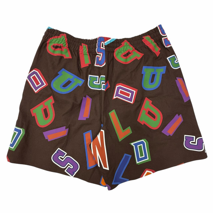 Pristine LOUIS VUITTON NBA Shorts Capsule Collection Drop2 Letter Shorts Brown