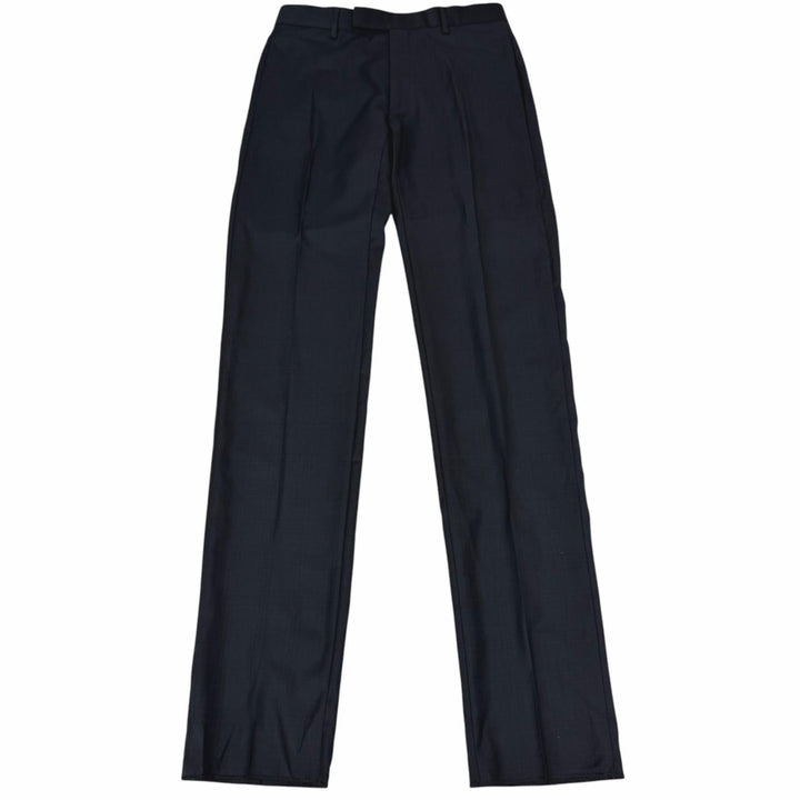 Pristine DIOR slacks Check Pattern Single Trousers Navy wool mens IT 44