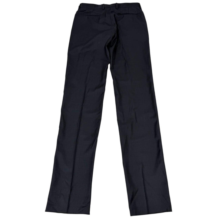 Pristine DIOR slacks Check Pattern Single Trousers Navy wool mens IT 44