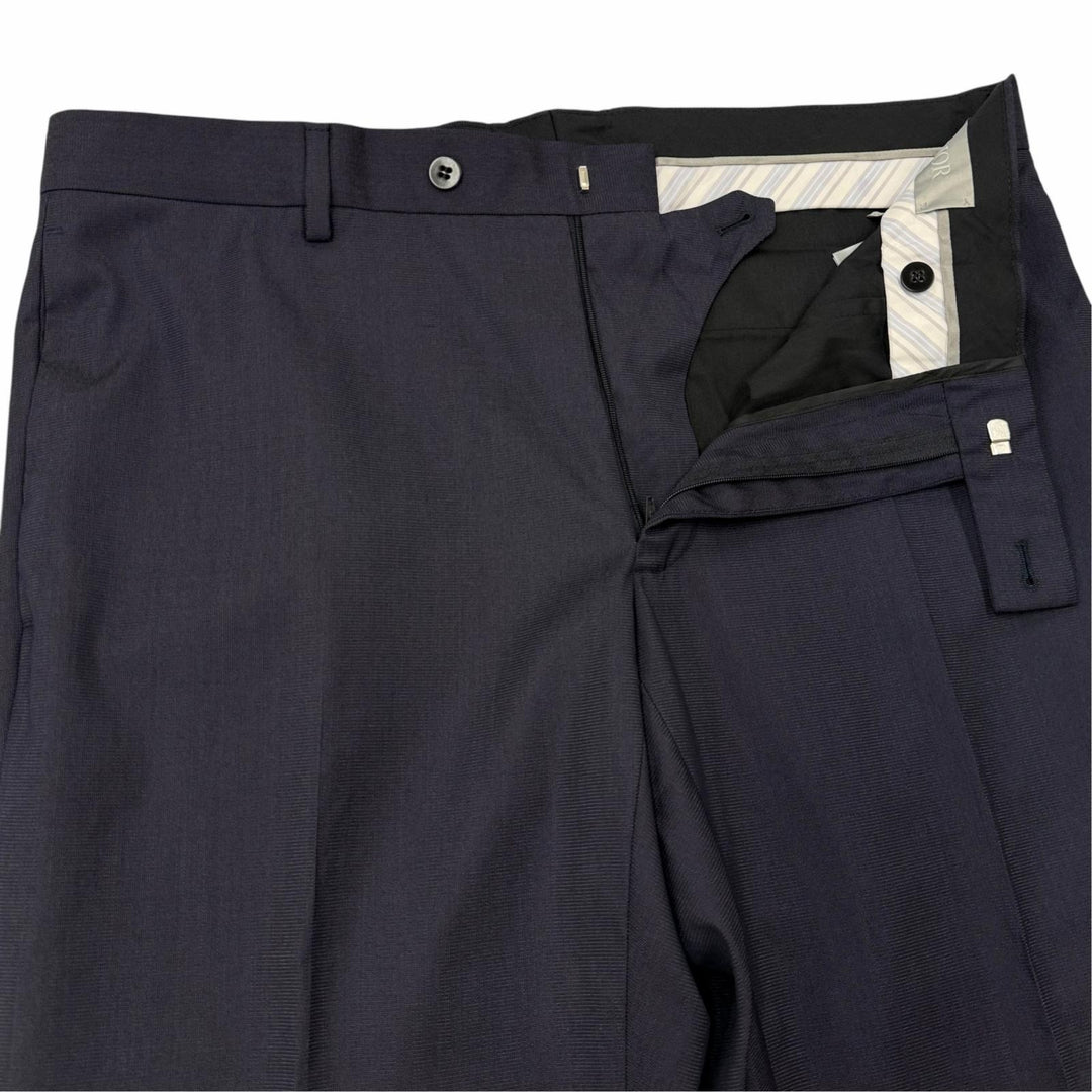 Pristine DIOR slacks Pants Navy wool mens IT 50