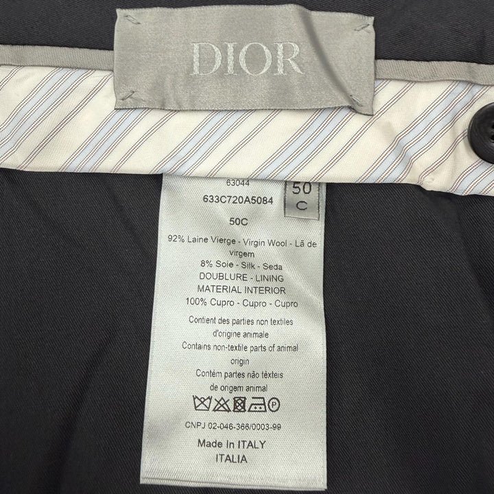 Pristine DIOR slacks Pants Navy wool mens IT 50