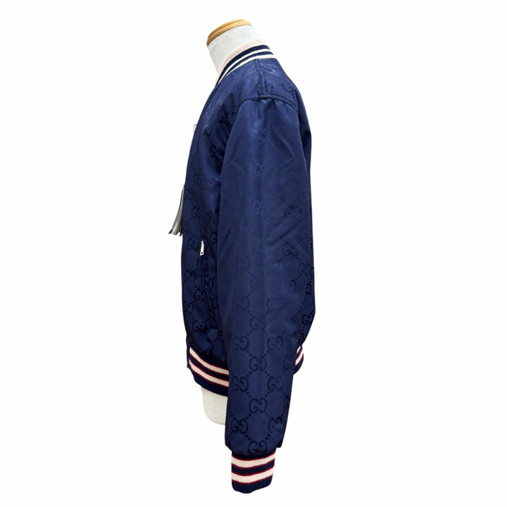 Excellent GUCCI Jacket GG print padded reversible zip-up blouson IT 48 770283