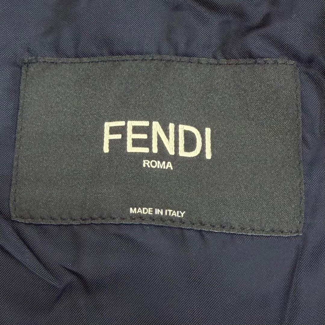 Great FENDI Blouson Logo-emblazoned buttons, asymmetrical double-breasted FWD199