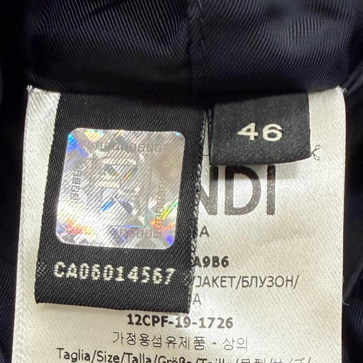 Great FENDI Blouson Logo-emblazoned buttons, asymmetrical double-breasted FWD199