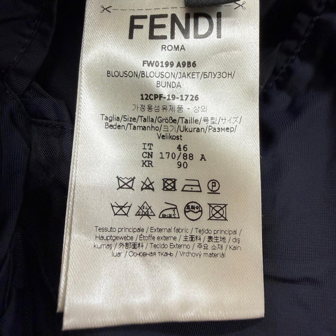 Great FENDI Blouson Logo-emblazoned buttons, asymmetrical double-breasted FWD199