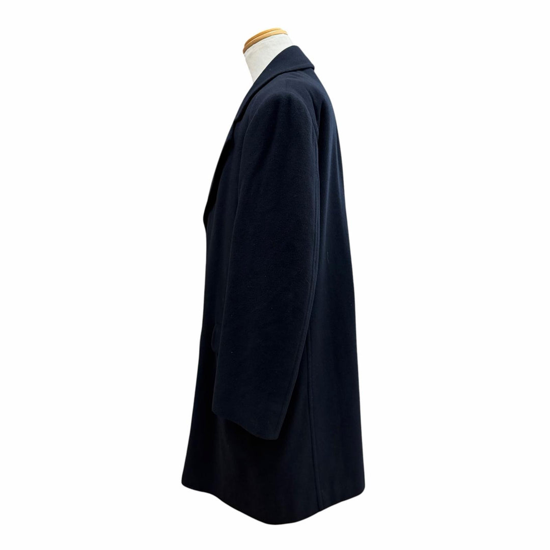 Excellent Burberrys Chester coat Figurine tailoring Navy wool mens L