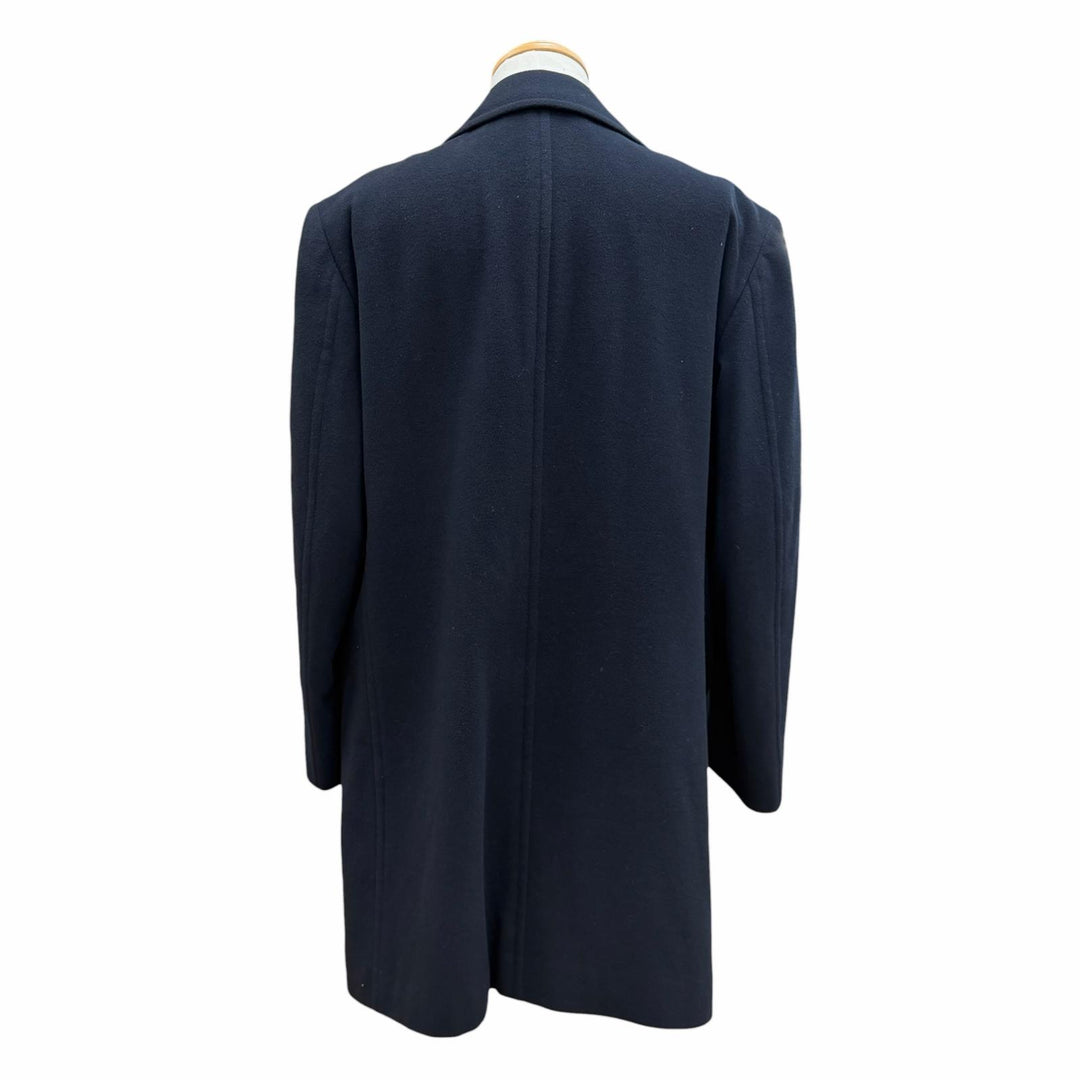 Excellent Burberrys Chester coat Figurine tailoring Navy wool mens L