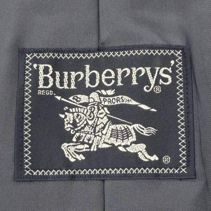 Excellent Burberrys Chester coat Figurine tailoring Navy wool mens L