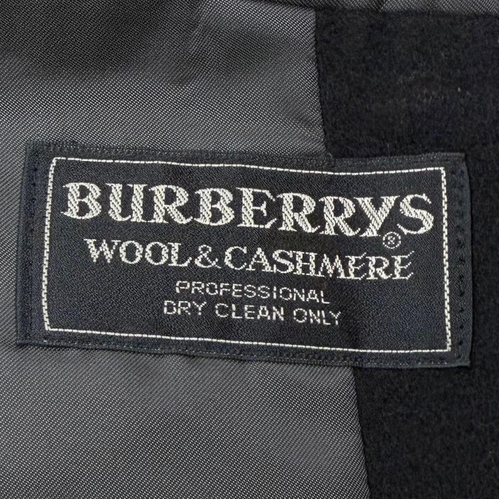 Excellent Burberrys Chester coat Figurine tailoring Navy wool mens L