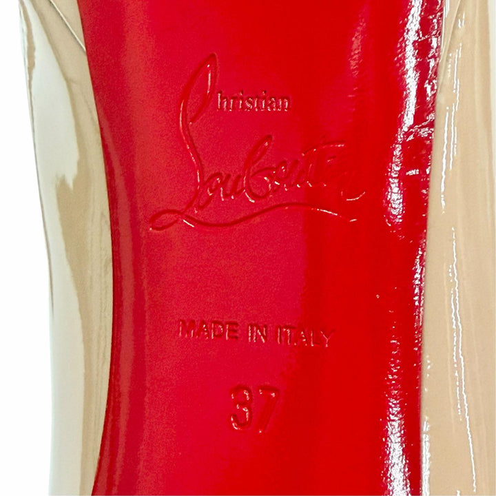 Pristine Christian Louboutin pumps NEW SIMPLE PUMP Round toe pink Patent 37