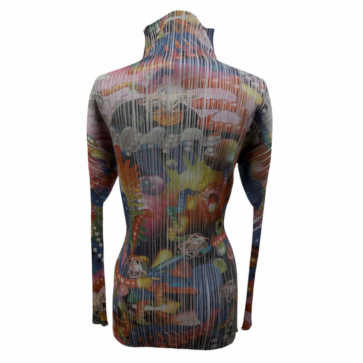 Excellent PLEATS PLEASE T-shirt 3D Art DNA Graphics Long Sleeve F PP62-JK104